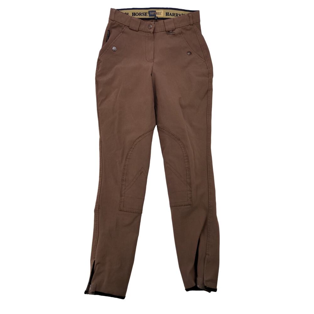 Harry's Horse Equestrian Riding Pants Breeches Size 38 Brown Logo